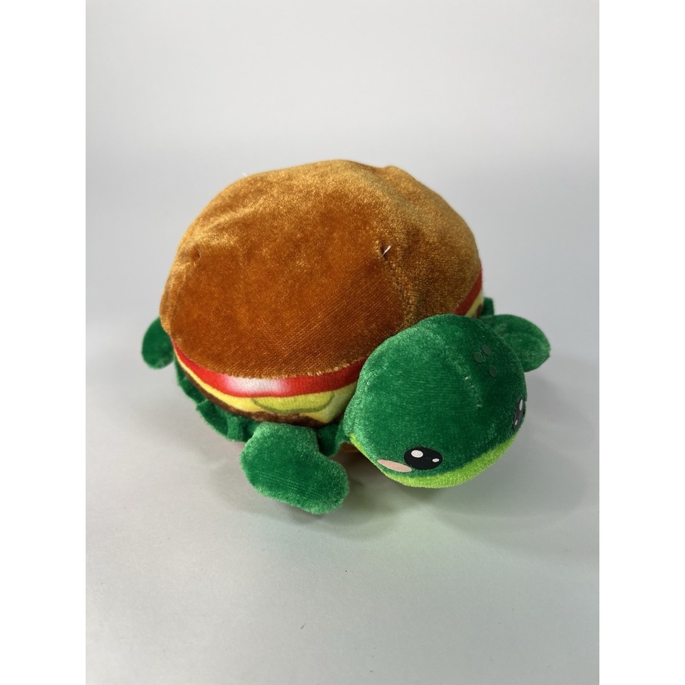 7" Ideal Toys Direct TURTLE Hamburger Plush Stuffed Animal Toy No Tag